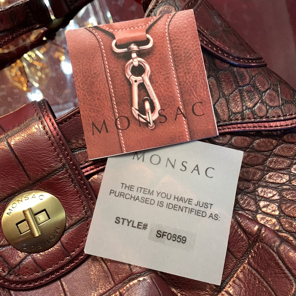 Vintage Monsac Shoulder bag, unused, mint condition